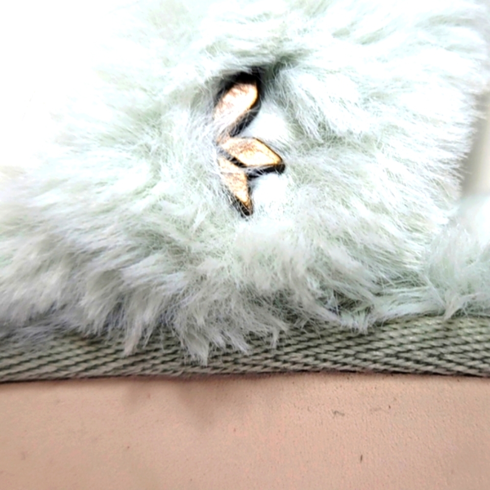 KOOLABURRA by UGG Mint Green Fuzzy Slide Slippers Size 6 - Picture 12 of 14